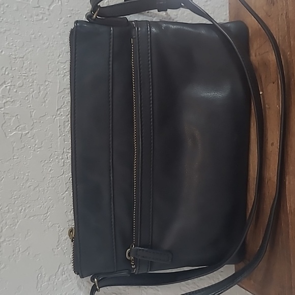 Margot Black Leather Purse Women's Small Shoulder Bag - Picture 2 of 13